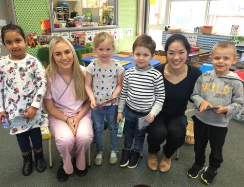 A visit to the local Templestowe primary school to teach about oral health
